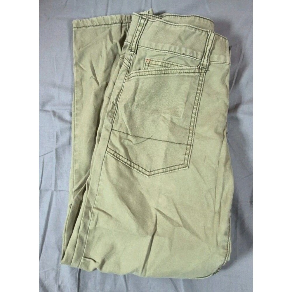Pilcro The Wanderer Trousers Women's Size 27 Light Olive Patch Style Pockets